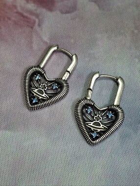 Vivienne Westwood Heart Huggue Earrings